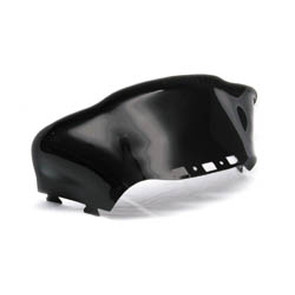 479-477-50 - Ski-Doo Med-Low Flared Solid Black Windshield for ZX Chassis.