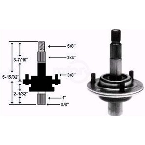 10-7156 - Spindle Assembly Replaces MTD 717-0900A