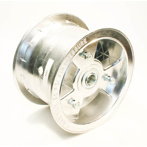 AZ1127 - 6" Aluminum Wheel, 4" wide, 3/4" ID Bearing