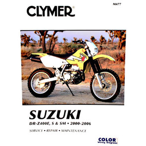 CM477 - 00-06 Suzuki DR-Z400E, DR-Z400S, & DR-Z400SM Repair & Maintenance manual