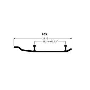 WB-000-659 - Spi Defender Hard Weld Wearbar for 18-24 Yamaha Snoscoot Snowmobiles